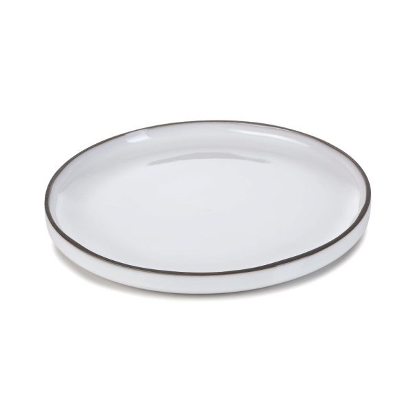 CARACTERE WHITE CUMULUS DESSERT PLATE 21X21X2CM