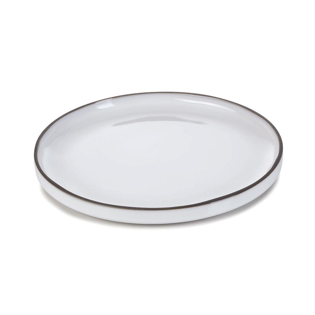 CARACTERE WHITE CUMULUS DESSERT PLATE 21X21X2CM