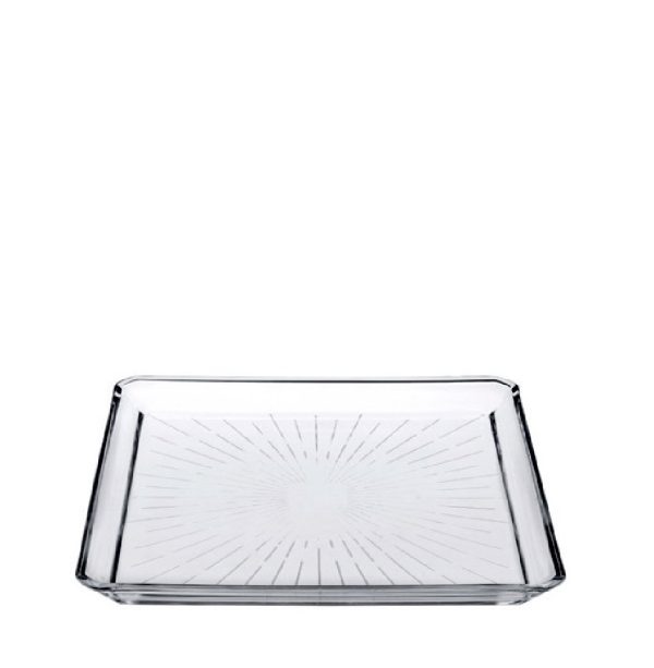 MADLEN SQUARE PLATE CRYSTALINE 20CM P/456 GB1.OB6.