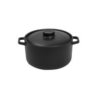 LAVA ΚΑΤΣΑΡΟΛΑΚΙ STONEWARE ΜΑΥΡΟ 400ML D: 12 H: 6CM