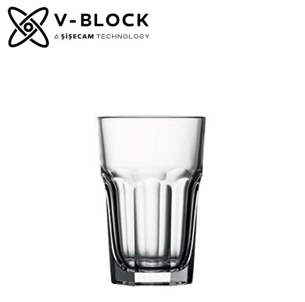 V-BLOCK CASABLANCA TEMPERED JUICE&LONG DRINK 295CC P/960 GB6.OB24.