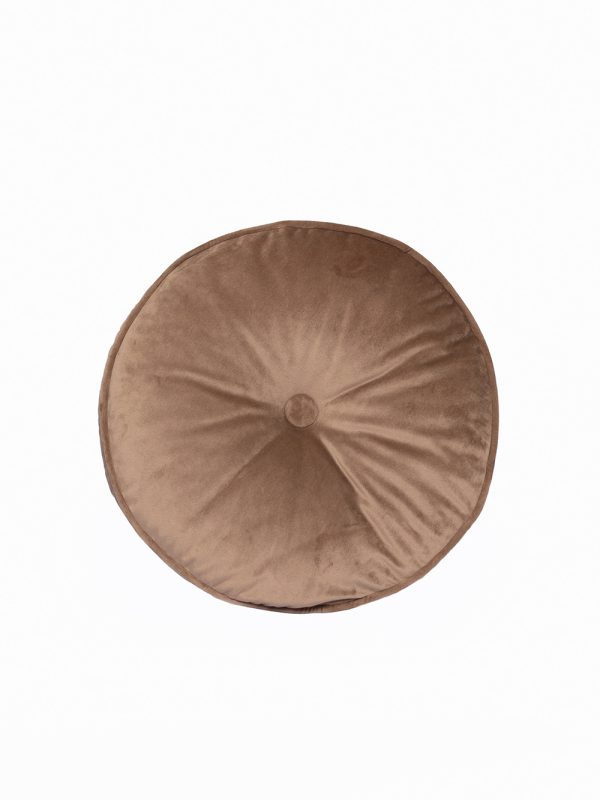 Διακοσμητικο Μαξιλαρι Velvet Feel Ø30cm VF803 BEIGE