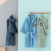 Μπουρνούζι με Κουκούλα Kids Bath SUPER DUDE BLUE 8-10 Μπουρνούζι με Κουκούλα Kids Bath SUPER DUDE BLUE 8-10