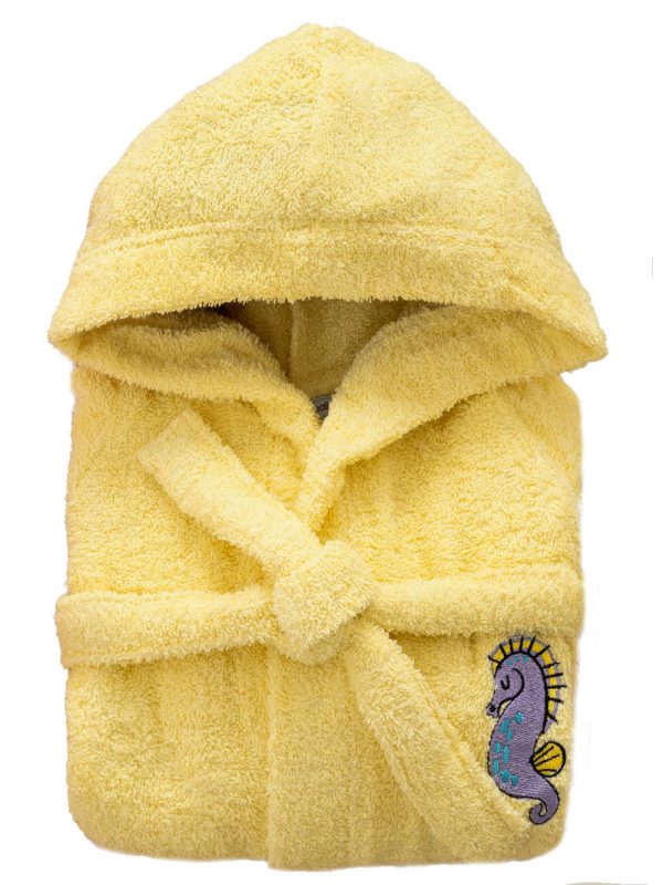 Μπουρνούζι με Κουκούλα Kids Bath TAMI YELLOW 8-10