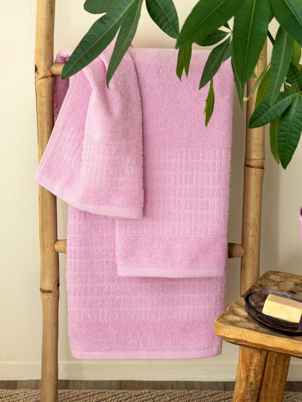 Σετ Πετσετες Towels Collection ROLL PINK