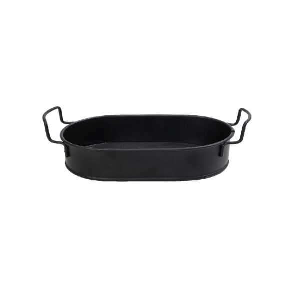 ΔΙΣΚΟΣ ΟΒΑΛ MEDIUM ΜΕΤΑΛ. ΜΕ ΛΑΒΕΣ ΜΑΥΡΟ 31(36 INCL. HANDLES)X18,5X5CM