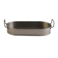 ΔΙΣΚΟΣ ΟΒΑΛ MEDIUM ΜΕΤΑΛ. ΜΕ ΛΑΒΕΣ ΛΑΔΊ 31(36 INCL. HANDLES)X18,5X5CM