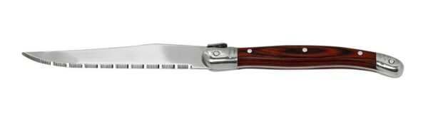ANTIQUE CUT ΜΑΧΑΙΡΙ STEAK ΑΣΗΜΙ ΛΑΒΗ - NEW BLADE-  ΧΡΩΜΑ ΞΥΛΟΥ SS420 1.5MM 23EK