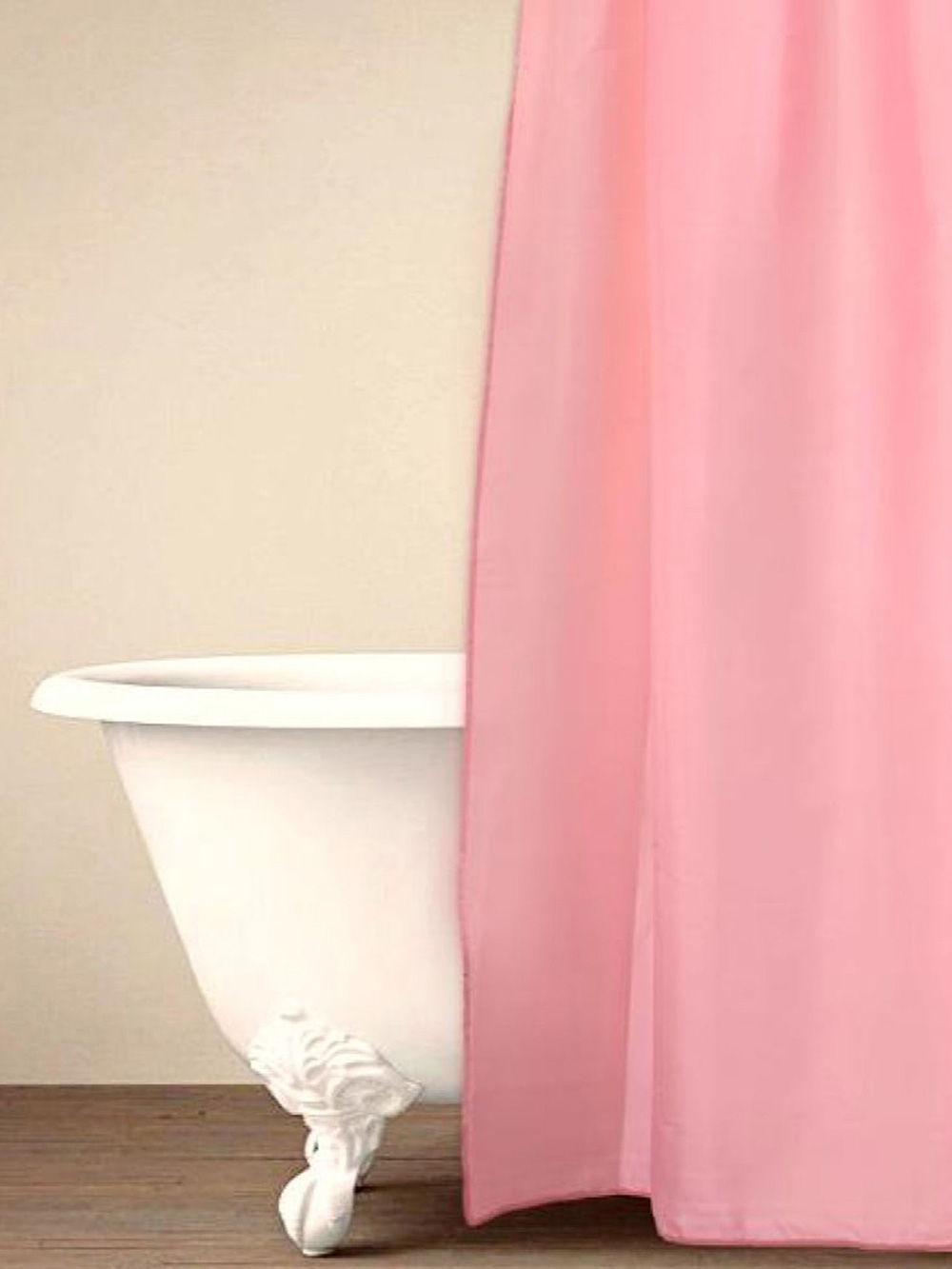 Κουρτίνα Μπάνιου  Με 12 Κρικους 180x180 SIMPLE PINK