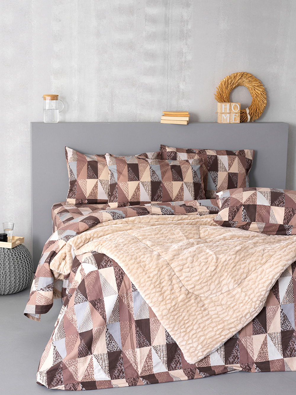 Σετ Μονά Σεντόνια Flannel Beauty 170x265 FB0205