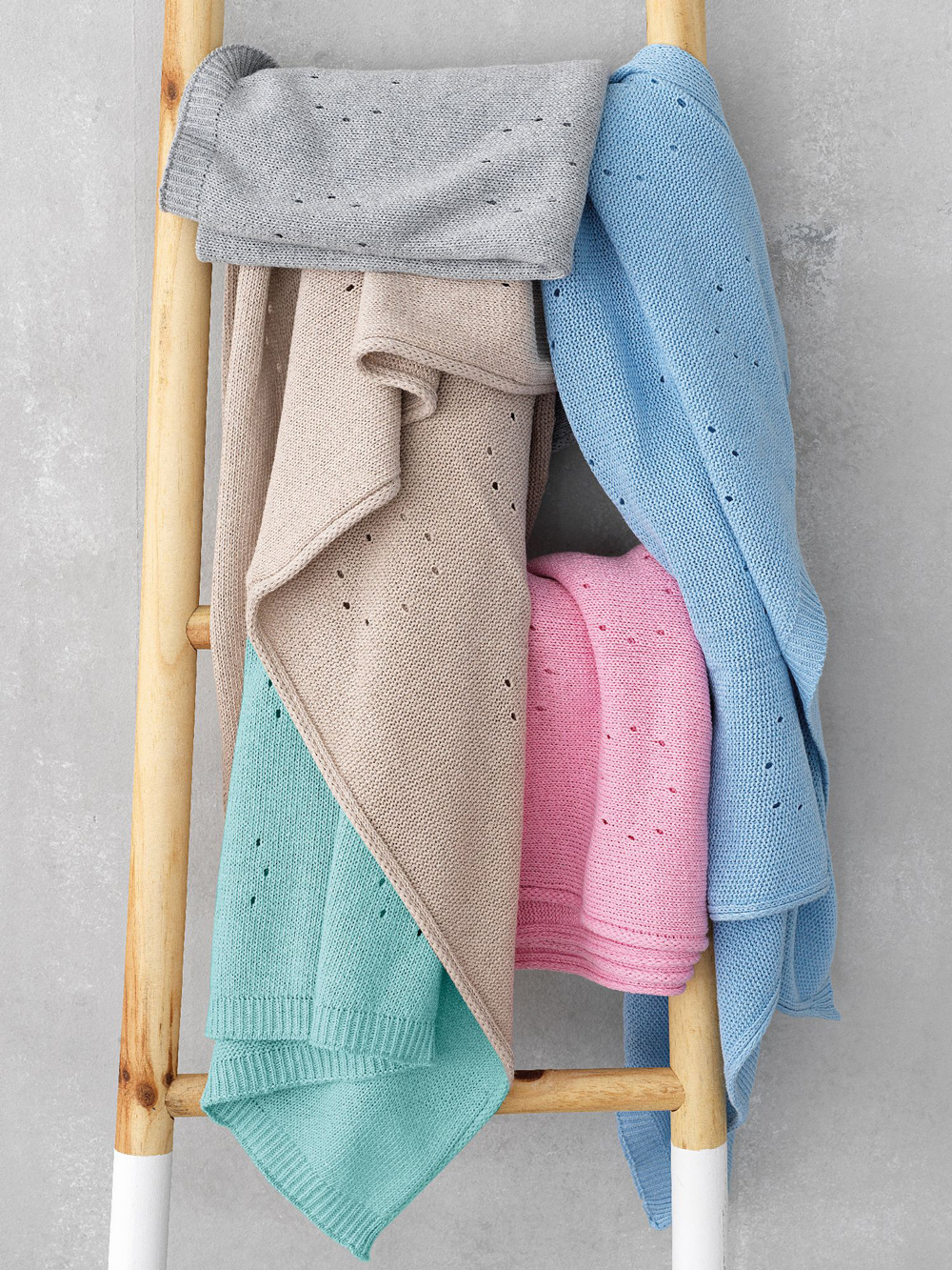 Κουβέρτα Πλεκτή Knitted Collection DOTTY CIEL