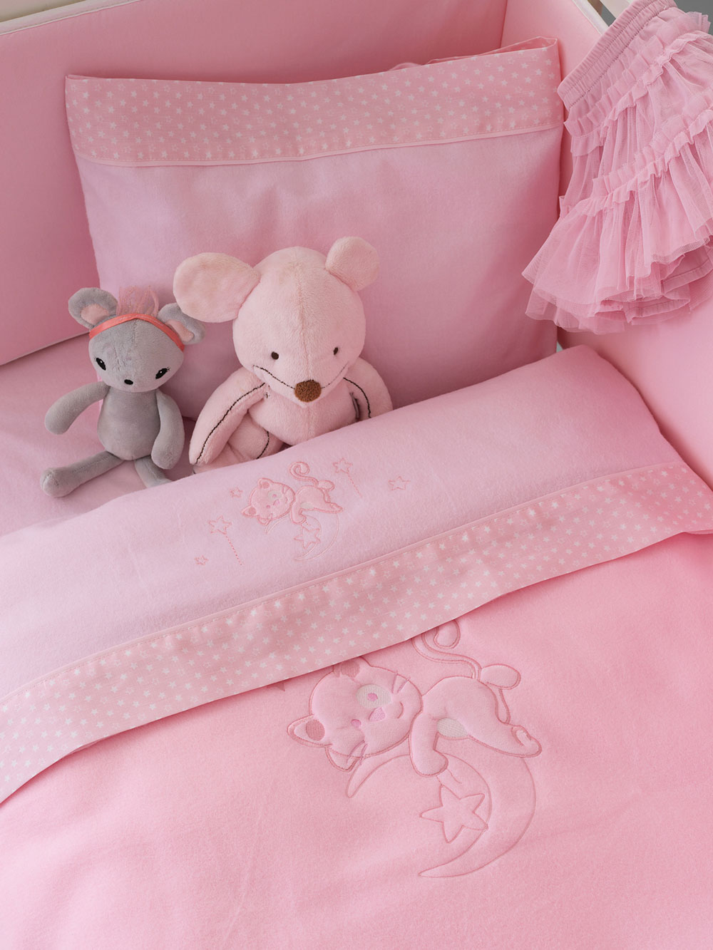 Κουβέρτα Fleece Κούνιας Baby Joia 100x150 BJ562 PINK