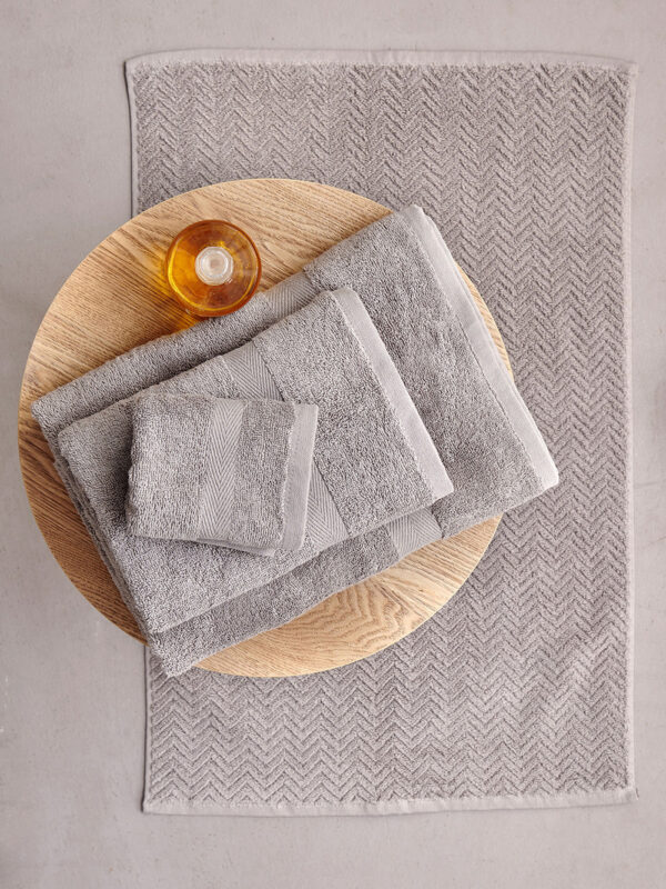 Σετ Πετσέτες & Πατάκι Towels Collection ROD GREY