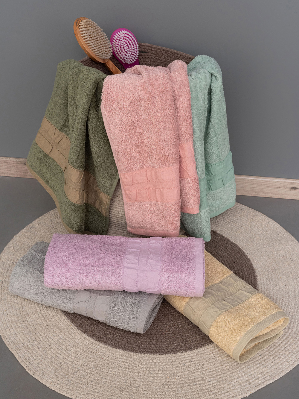 Σετ Πετσέτες Towels Collection CACTUS GREEN