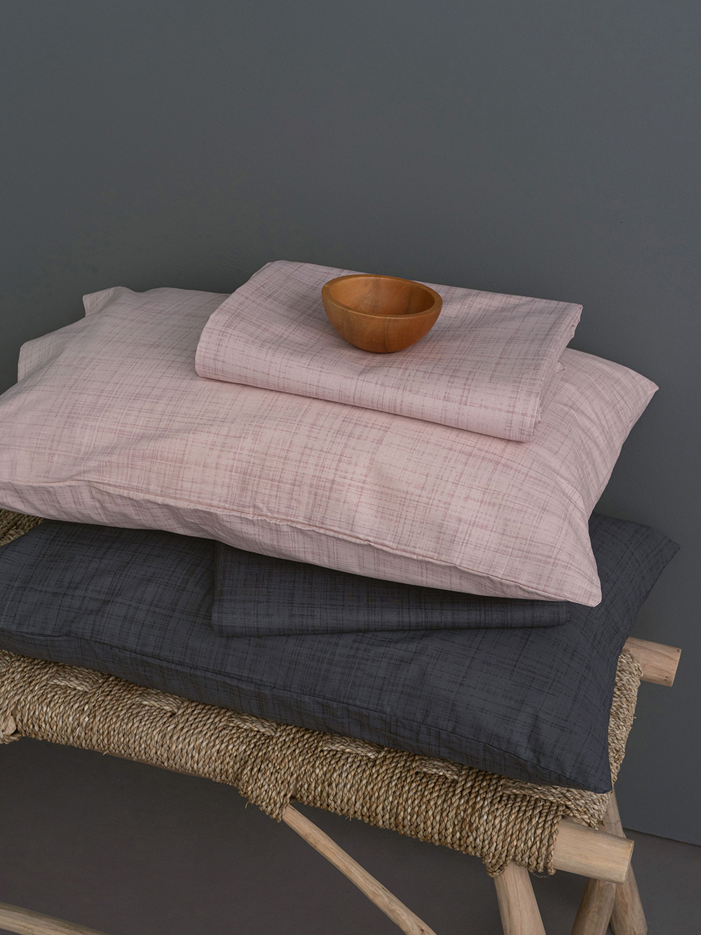 Ζευγος Μαξιλαροθηκες Mix & Match 50x75 LINA COAL