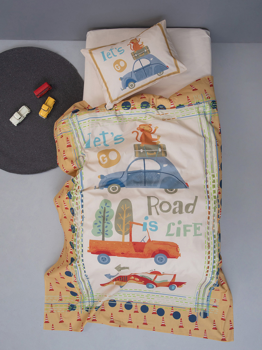 Σετ Σεντονια Κουνιας Happy Baby 120x160 HB0582 Σετ Σεντονια Κουνιας Happy Baby 120x160 HB0582