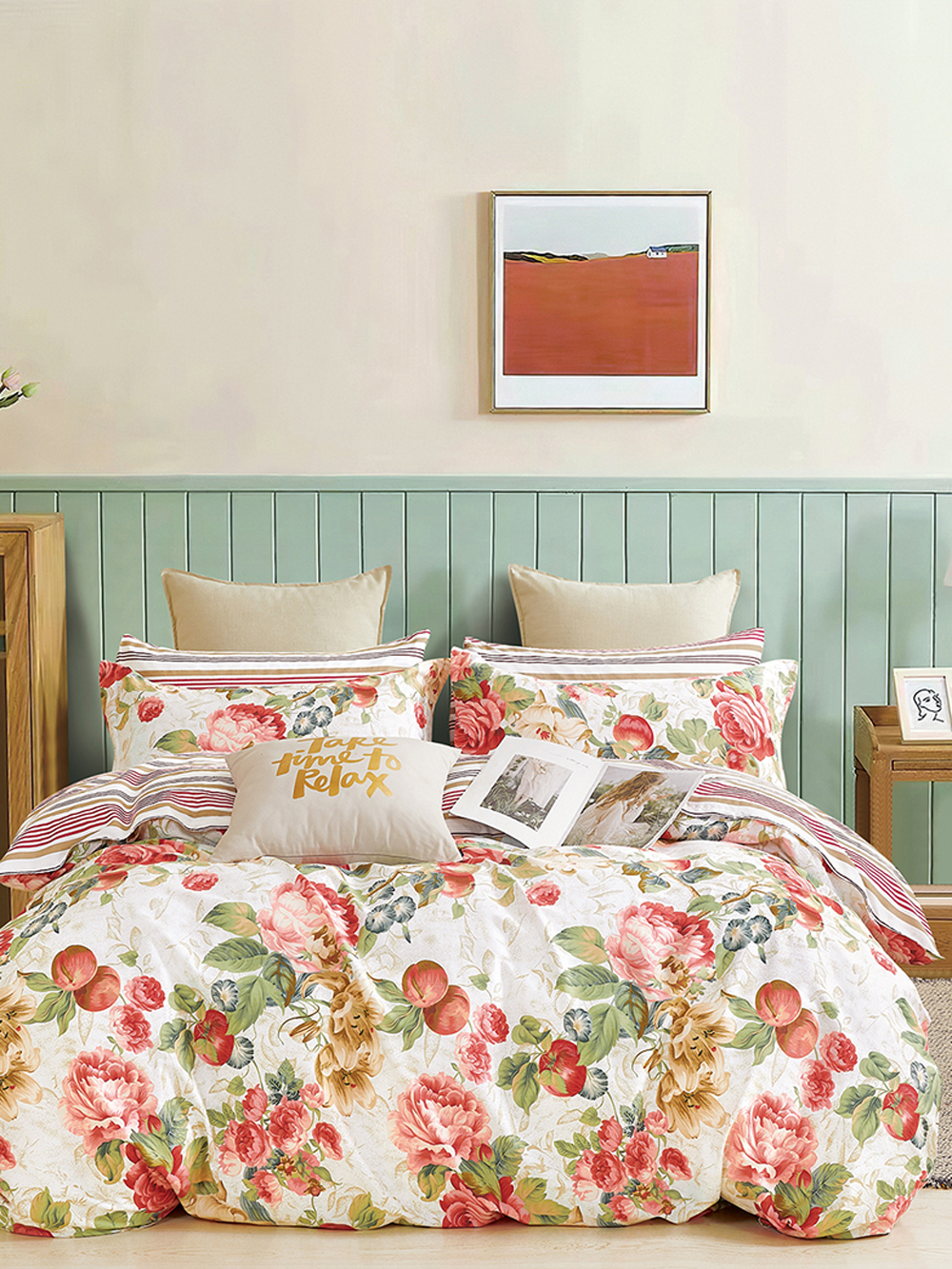 Σετ Υπέρδιπλα Σεντόνια Cotton Sateen 230x260 041