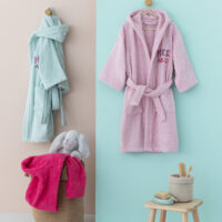 Μπουρνούζι με Κουκούλα Kids Bath MERMAID FUCHSIA 10-12 Μπουρνούζι με Κουκούλα Kids Bath MERMAID FUCHSIA 10-12