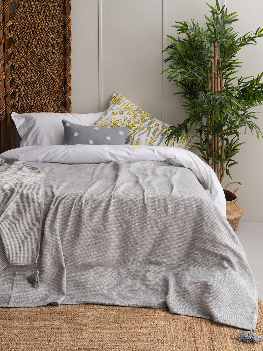 Κουβέρτα 240x260 KIRA SILVER