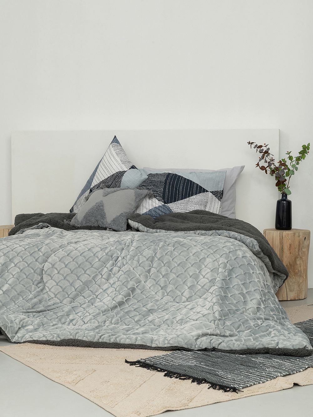 Κουβερτοπαπλωμα Μονό 160x240 DIONE GREY Κουβερτοπαπλωμα Μονό 160x240 DIONE GREY