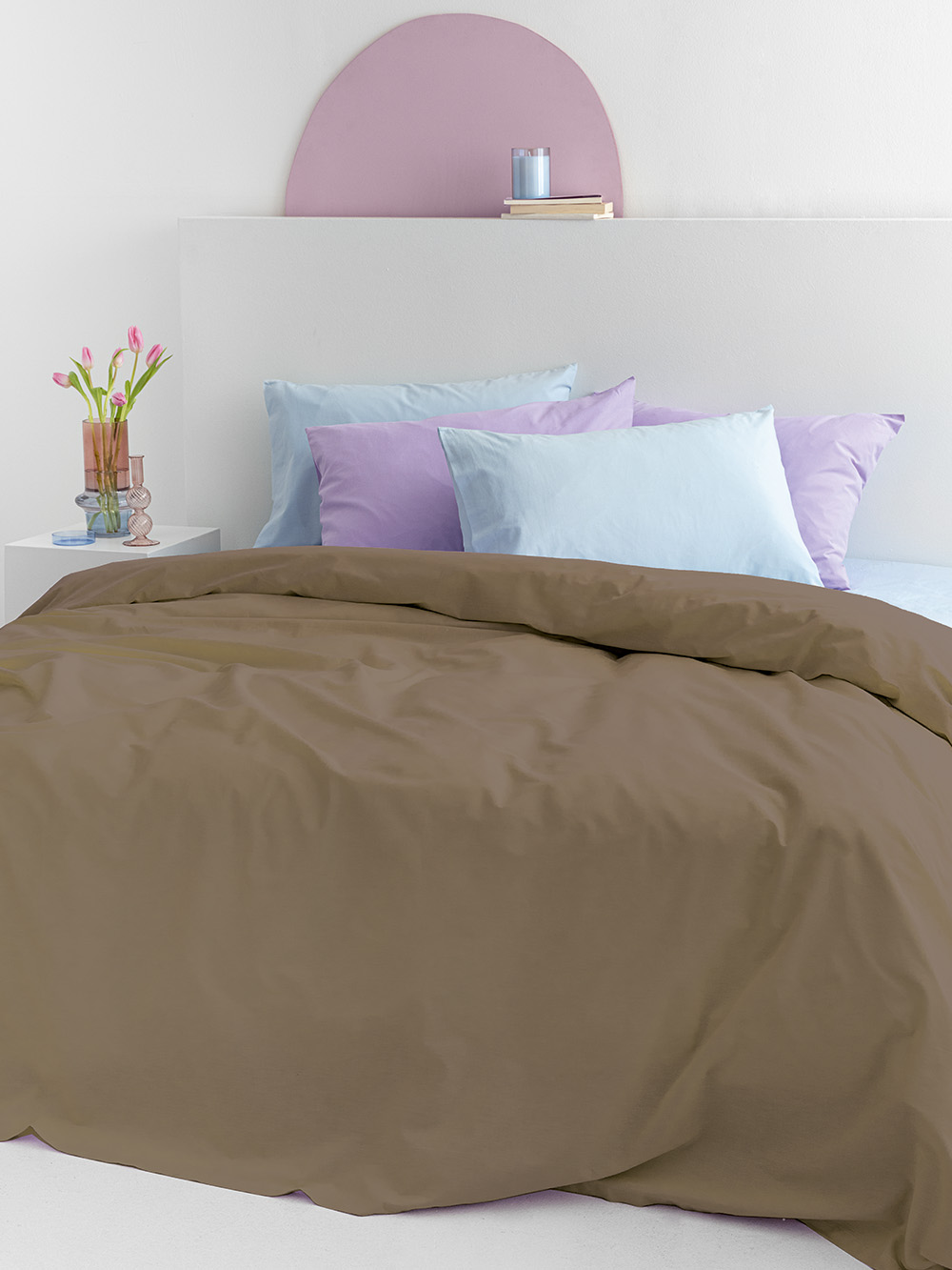 Σεντόνι Υπέρδιπλο Mix & Match ETOILE TAUPE Με Λάστιχο