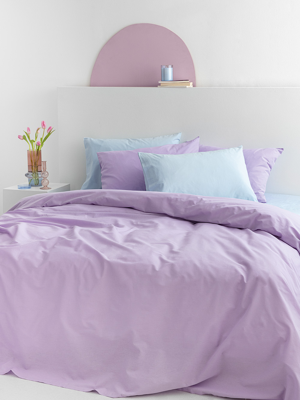 Σεντονι διπλό Mix & Match ETOILE LAVENDER