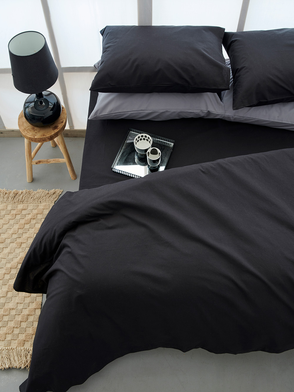 Παπλωματοθηκη Μονή 170x250 ETOILE  JET BLACK