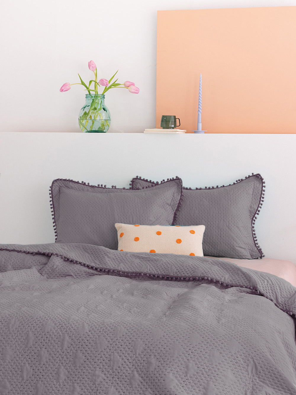 Σετ Κουβερλί υπέρδιπλο 220x240 MORGAN SILVER Σετ Κουβερλί υπέρδιπλο 220x240 MORGAN SILVER