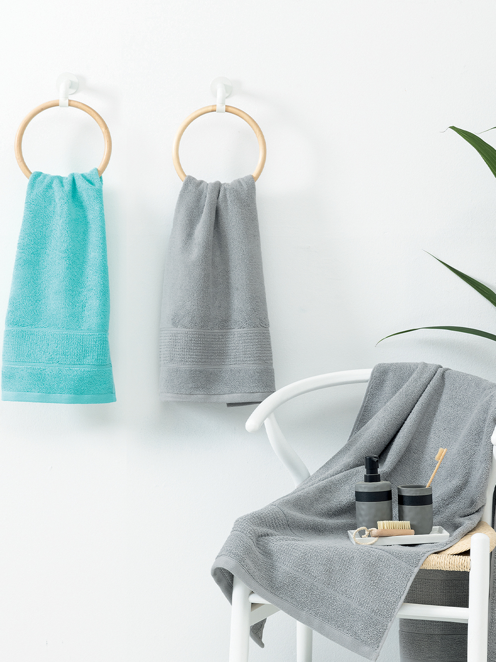 Σετ Πετσετες Towels Collection ROKE GREY