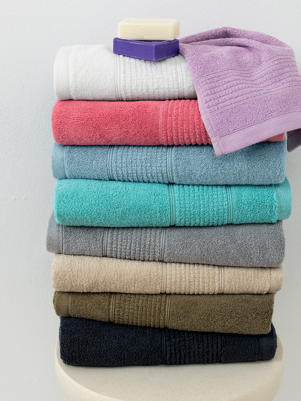 Πετσέτα Λουτρού Towels Collection 70x140 ROKE WHITE