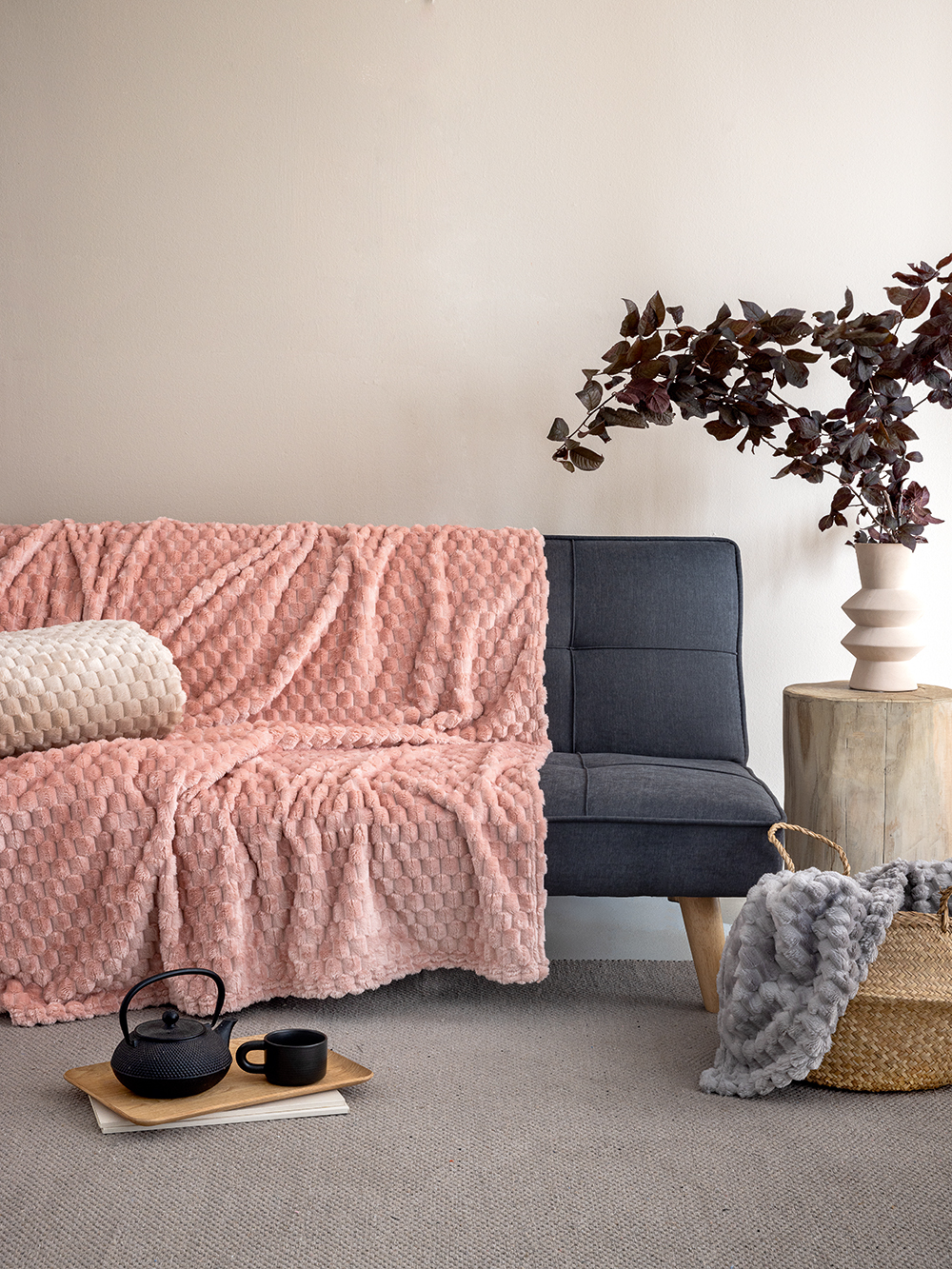 Κουβέρτα Fleece 220x240 ASTER ROSE
