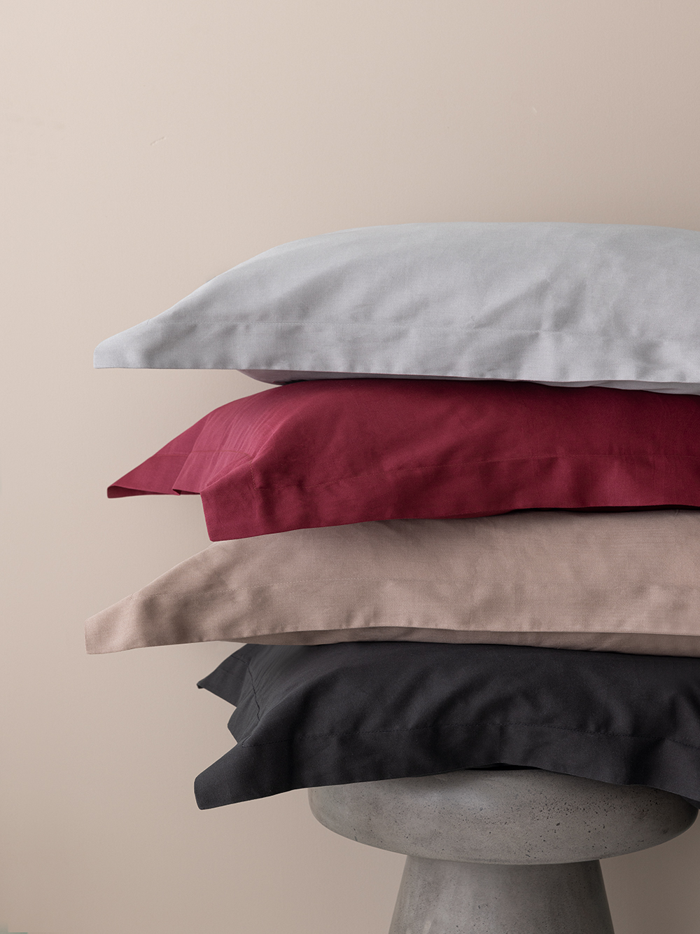 Ζεύγος Μαξιλαροθήκες Oxford 52x75 Posh Sateen TAUPE