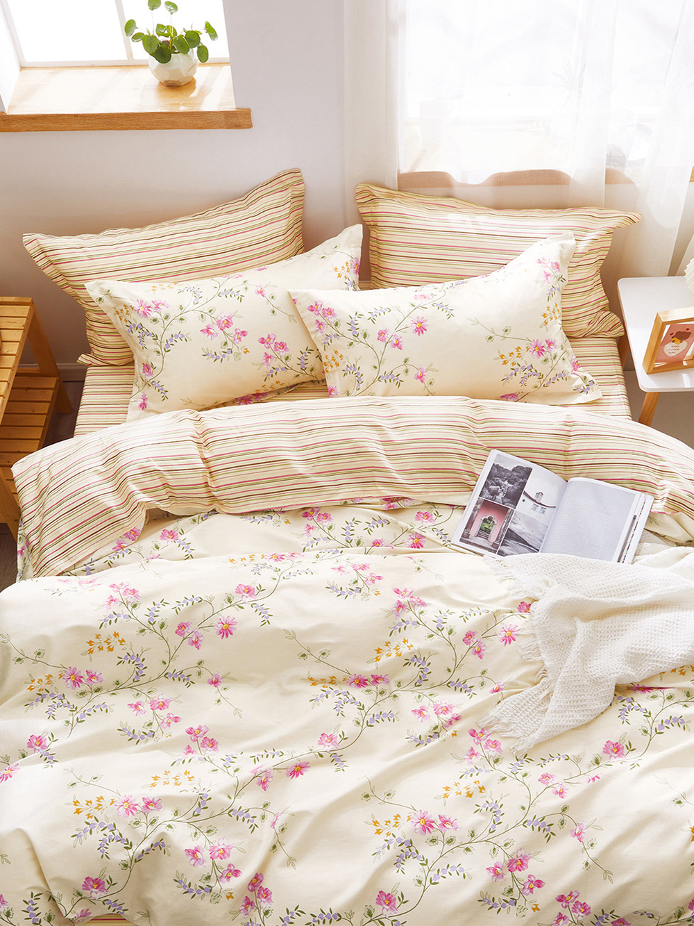 Σετ Υπέρδιπλα Σεντόνια 230x260 Satin Days SD325