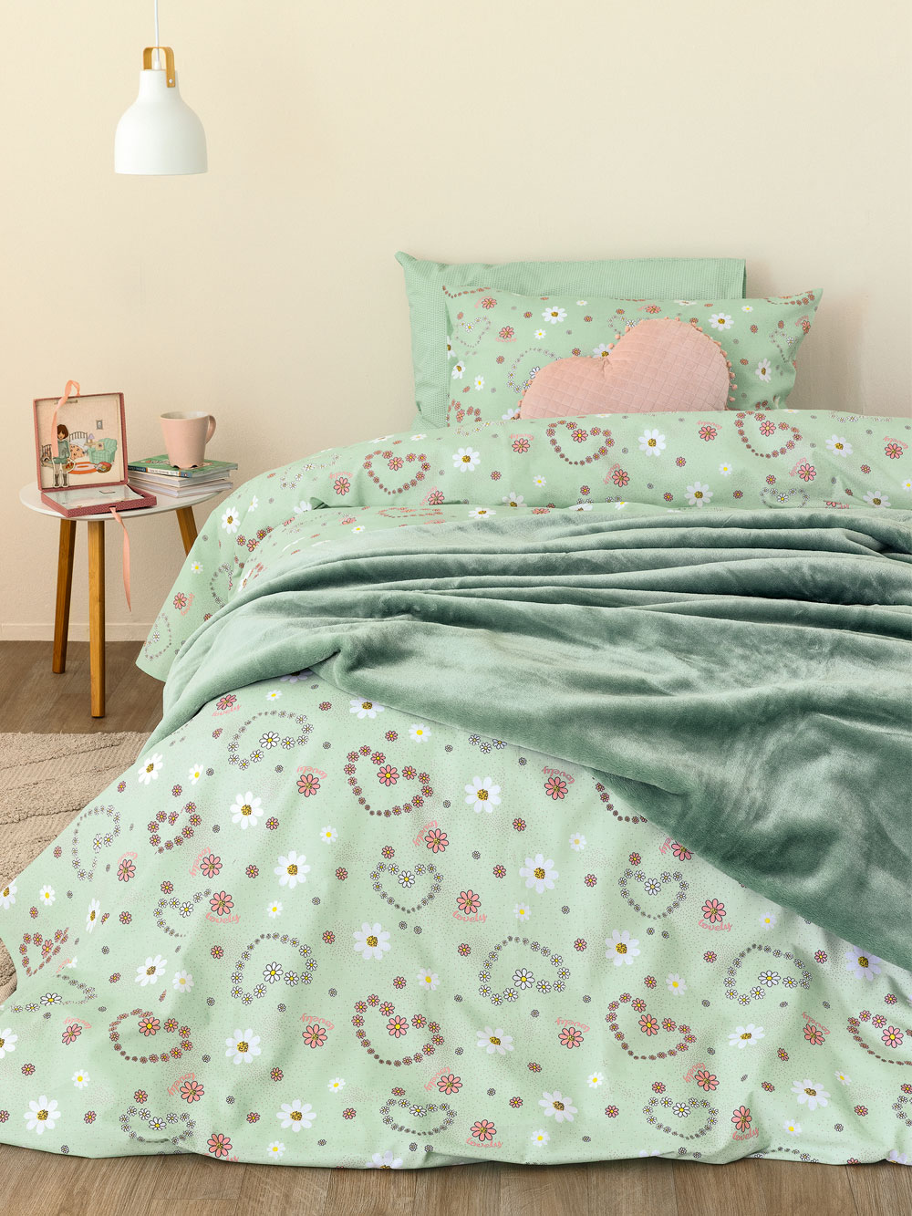 Σετ Μονά Σεντόνια My Kingdom 170x260 MK758 Χωρίς Λάστιχο