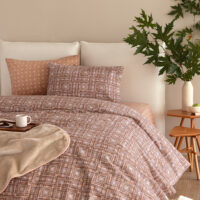 Σετ Μονά Σεντόνια Flannel Beauty 170x265 FB0229 Με Λάστιχο