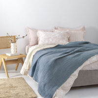 Κουβέρτα muslin 170x240 MOUS BLUE