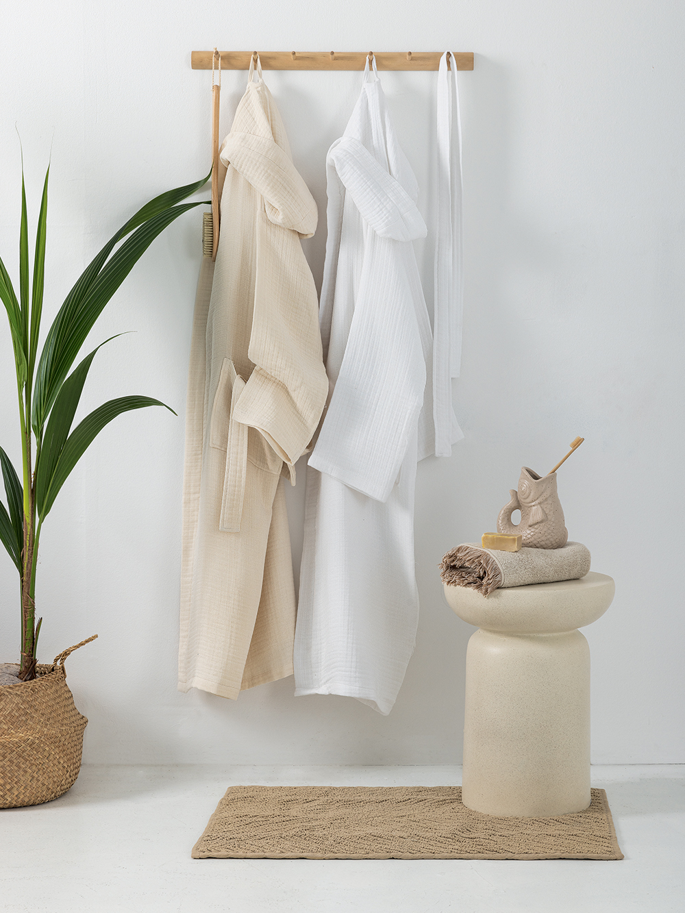 Μπουρνούζι Bath Collection MOUS NATURAL X-Large