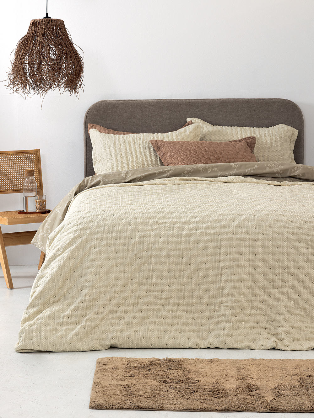 Κουβερλί υπέρδιπλο 220x240 TOT IVORY