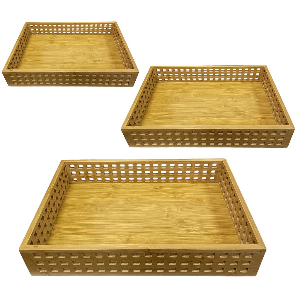 ΔΙΣΚΟΣ BAMBOO ΠΑΡΑΛ/ΜΟΣ ΣΕΤ3 37X25X7/40X28X7/ 46X33X7ΕΚ