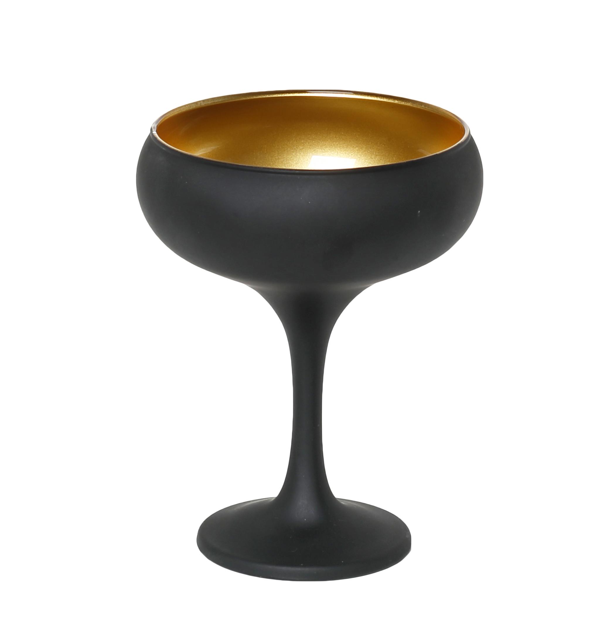 DIS. MAYA BLACK GOLD ΠΟΤΗΡΙ ΣΑΜΠ. COUPE ΜΑΥΡΟ-ΧΡΥΣΟ ΜΑΤ 270CC 9,5Χ13,2ΕΚ