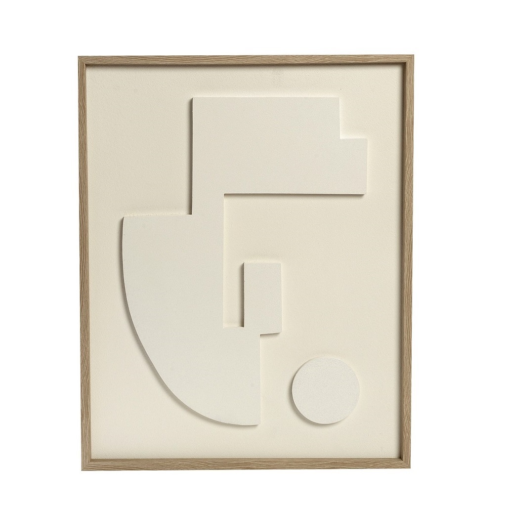 ΠΙΝΑΚΑΣ ΣΕ 3D ΚΑΜΒΑ ΛΕΥΚΟΣ PVC/MDF 50Χ40ΕΚ