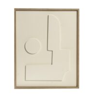 ΠΙΝΑΚΑΣ ΣΕ 3D ΚΑΜΒΑ ΛΕΥΚΟΣ PVC/MDF 50Χ40ΕΚ