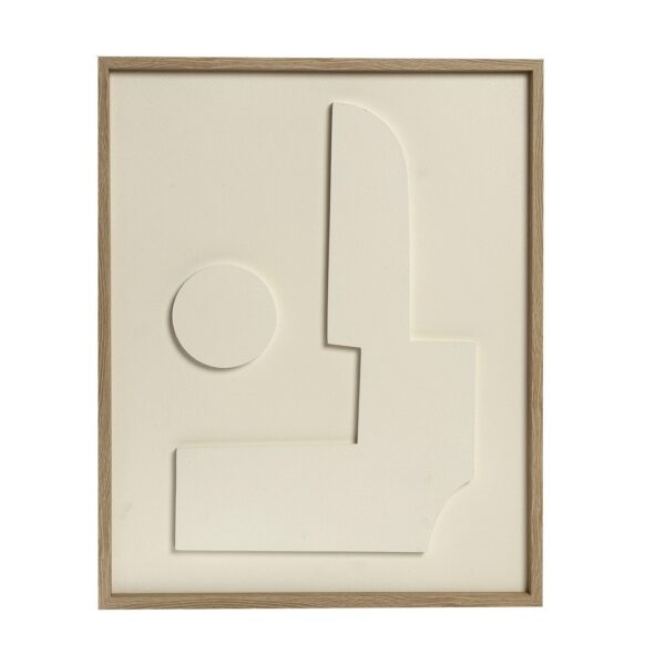 ΠΙΝΑΚΑΣ ΣΕ 3D ΚΑΜΒΑ ΛΕΥΚΟΣ PVC/MDF 50Χ40ΕΚ