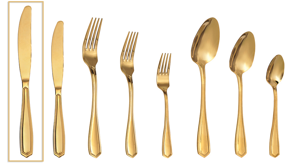 EMPIRE ΜΑΧΑΙΡΙ ΦΑΓΗΤΟΥ ΧΡΥΣΟ 23.2ΕΚ 92g 420SS KIB.