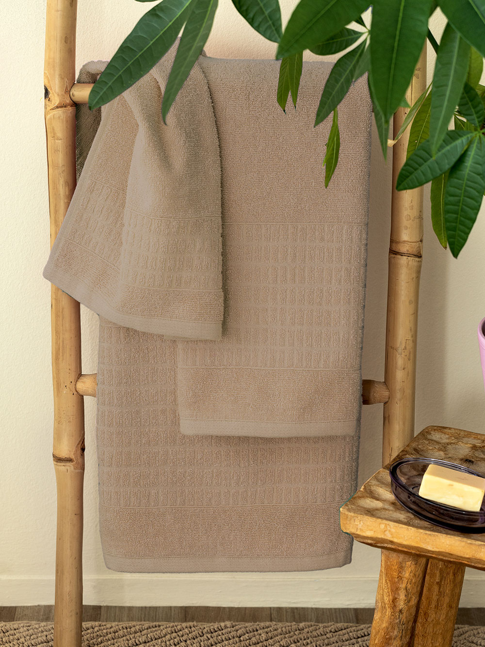 Πετσέτα Λουτρού Towels Collection 80x160 ROLL BEIGE