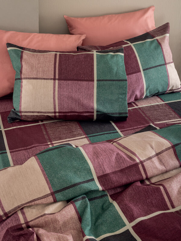 Σετ Μονά Σεντόνια Flannel Beauty 170x265 FB0237 Με Λάστιχο