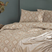 Σετ Μονά Σεντόνια Flannel Beauty 170x265 FB0238 Χωρίς Λάστιχο