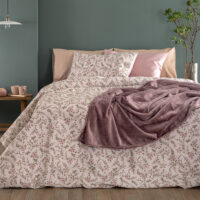 Σετ Σεντόνια Υπέρδιπλα Flannel Beauty 240x265 FB0234 Με Λάστιχο