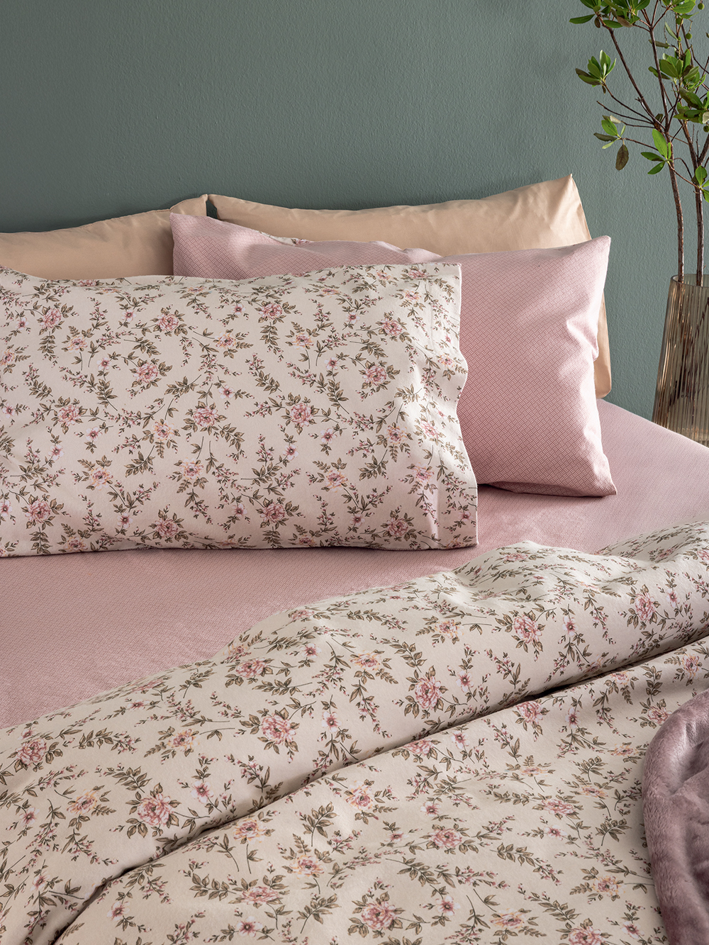 Σετ King Size Σεντόνια Flannel Beauty 280x270 FB0234