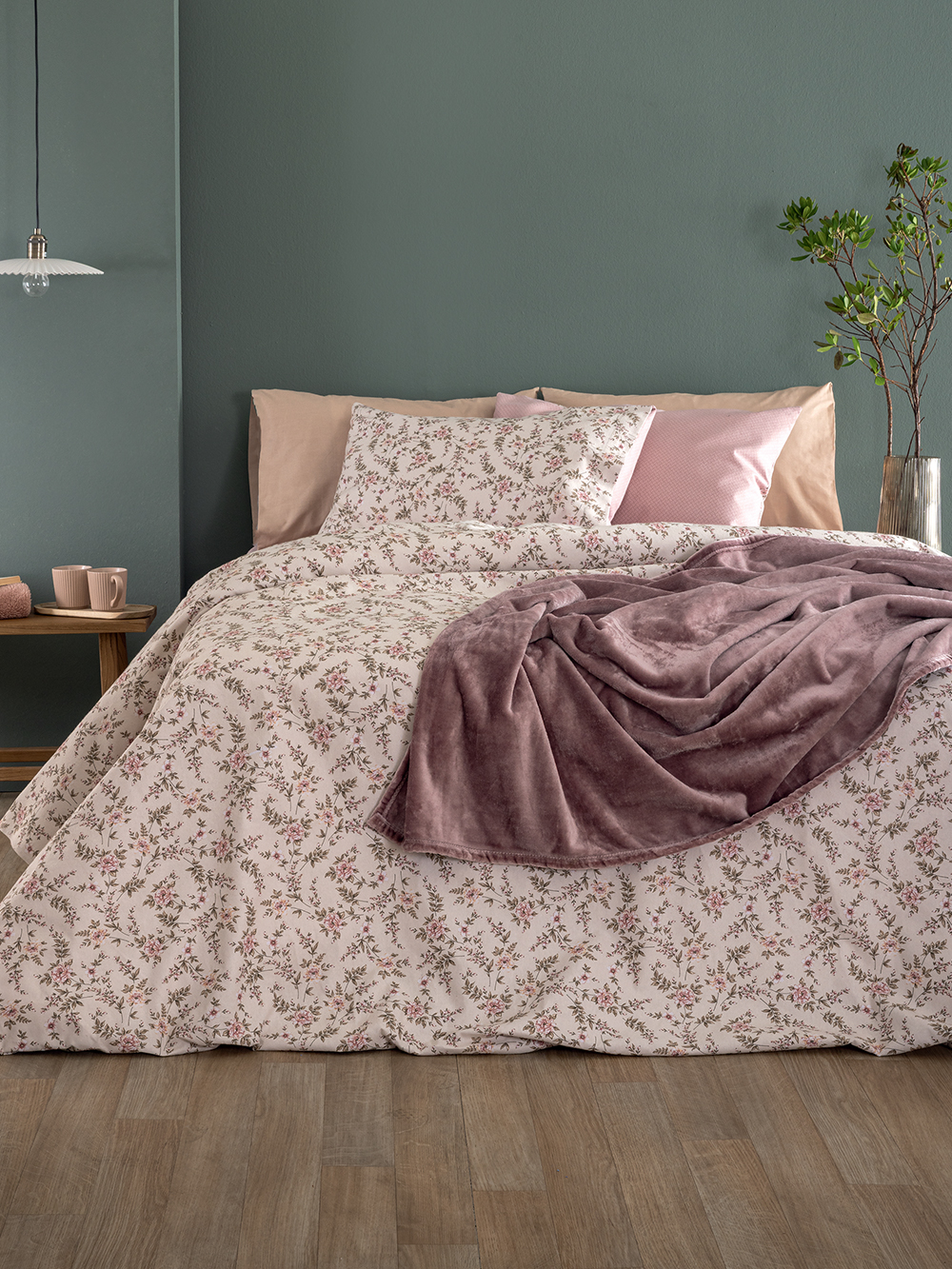 Σετ Παπλωματοθήκη Μονή Flannel Beauty 170x250 FB0234